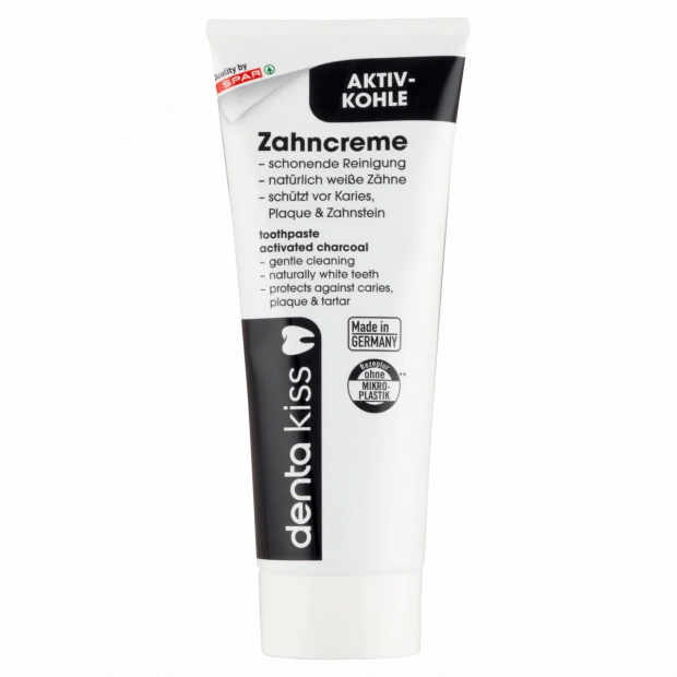 Denta Kiss fogkrém aktív szénnel 75 ml