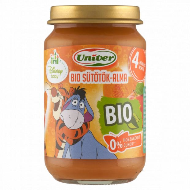 Univer bio sütőtök-alma bébidesszert 4 hónapos kortól 163 g Univer bio sütőtök-alma bébidesszert 4 hónapos kortól 163 g