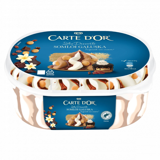 Carte D\'Or somlói galuska jégkrém 825 ml