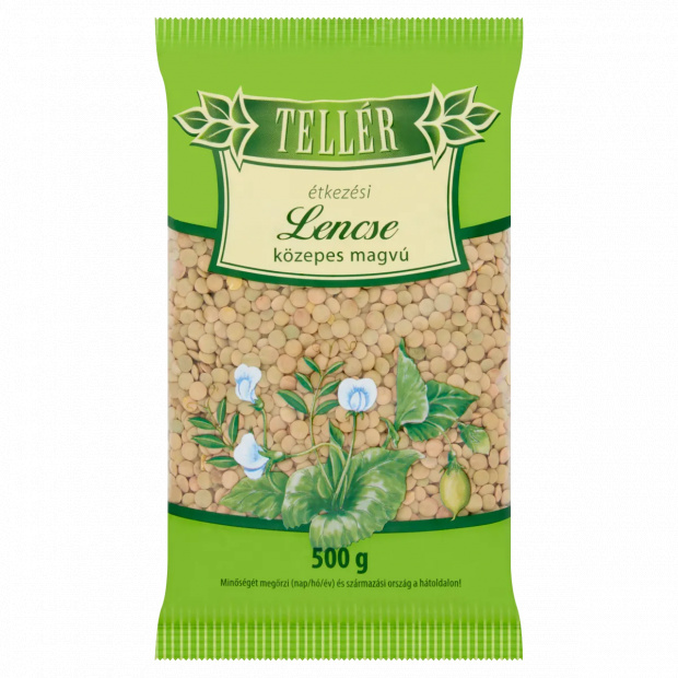 Tellér közepes magvú étkezési lencse 500 g