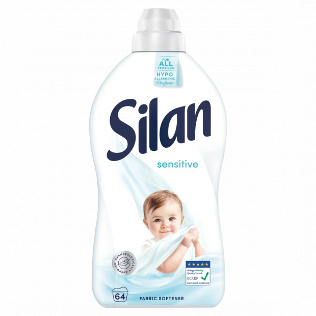 Silan Sensitive textilöblítő koncentrátum 64 mosás 1408 ml