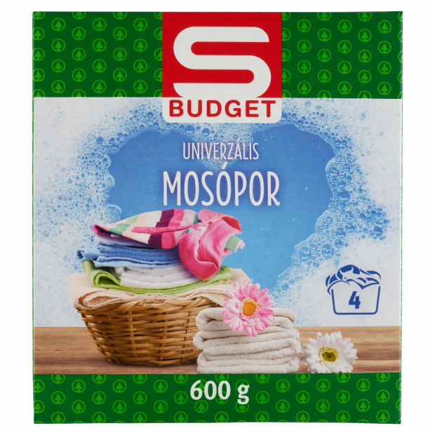 S-Budget univerzális mosópor 4 mosás 600 g