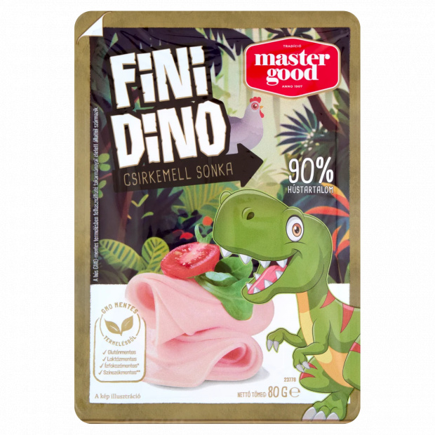 Master Good Fini Dino szeletelt csirkemell sonka 80 g