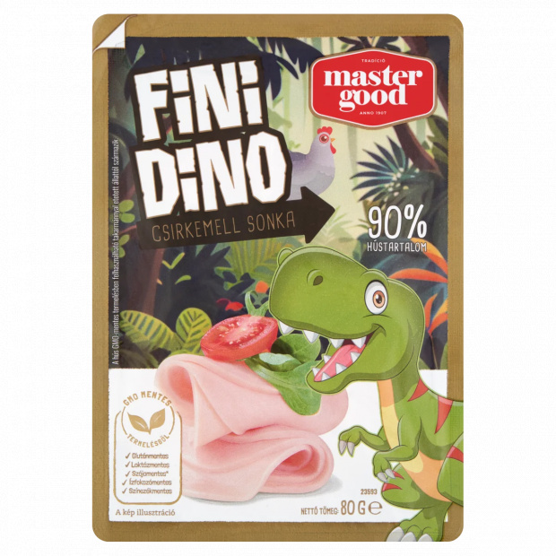 Master Good Fini Dino szeletelt csirkemell sonka 80 g