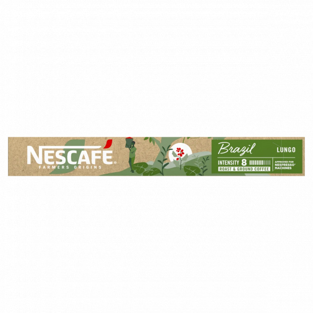 NESCAFÉ Farmers Origins Brazil őrölt pörkölt kávé kapszula 10 db 44 g 
