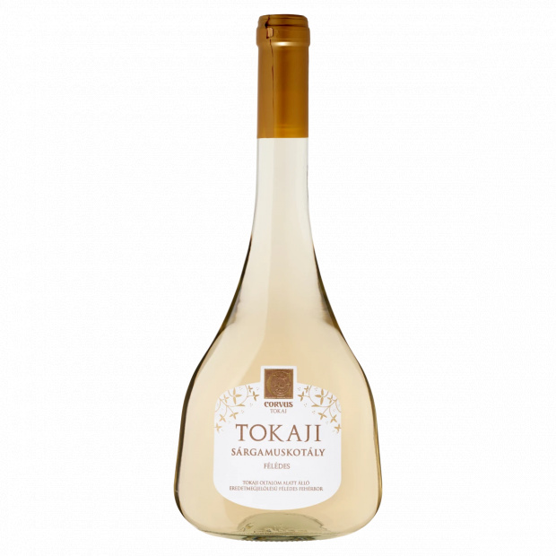 Corvus Tokaj Tokaji Sárgamuskotály félédes fehérbor 11% 750 ml