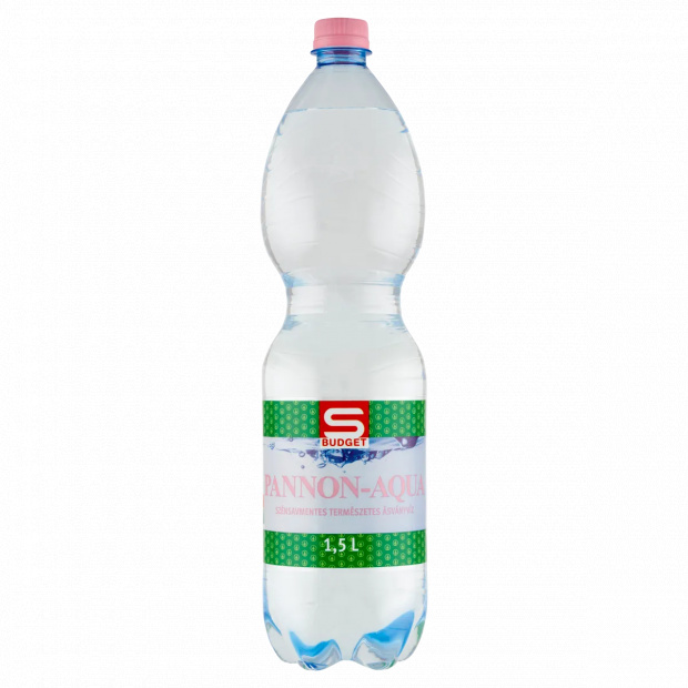 S-Budget Pannon-Aqua szénsavmentes természetes ásványvíz 1,5 l