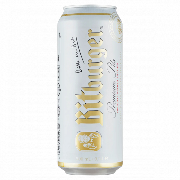 Bitburger világos német sör 4,8% 0,5 l