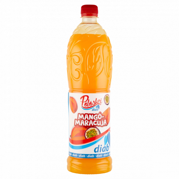 Pölöskei Diab mangó-maracuja ízű szörp édesítőszerekkel 1 l