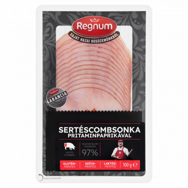 REGNUM szeletelt sertéscombsonka pritaminpaprikával 100 g