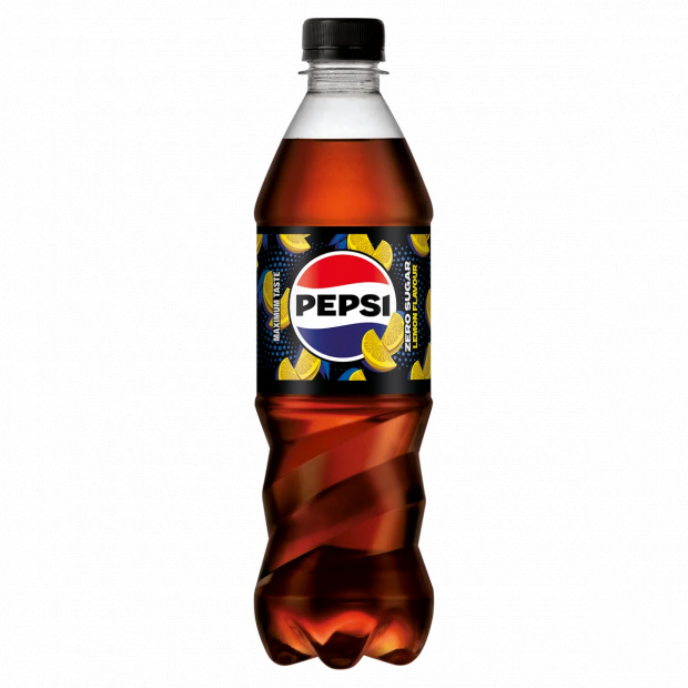 Pepsi Zero colaízű energiamentes szénsavas üdítőital édesítőszerekkel citrom ízesítéssel 0,5 l Pepsi Zero colaízű energiamentes szénsavas üdítőital édesítőszerekkel citrom ízesítéssel 0,5 l