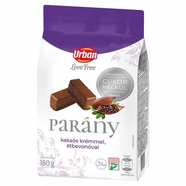 Urban LoveFree hozzáadott cukor nélküli étparány 180 g Urban LoveFree hozzáadott cukor nélküli étparány 180 g