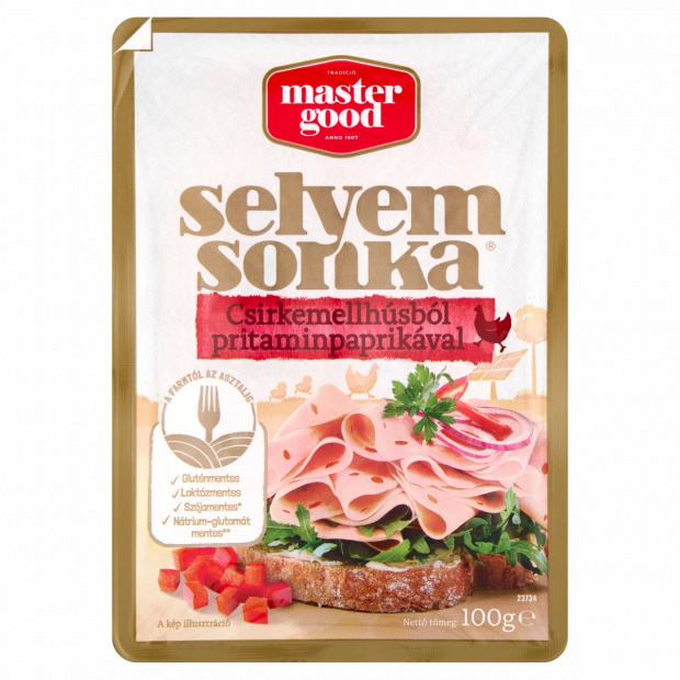 Master Good szeletelt selyemsonka csirkemellhúsból pritaminpaprikával 100 g