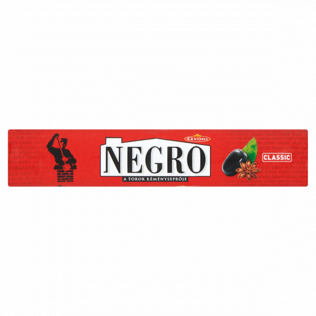 Győri Negro Classic mentol-ánizs ízű töltött keménycukorka 45 g