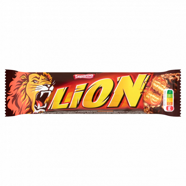 Lion tejcsokoládéval mártott töltött ostyaszelet karamellel és búzapehellyel 42 g