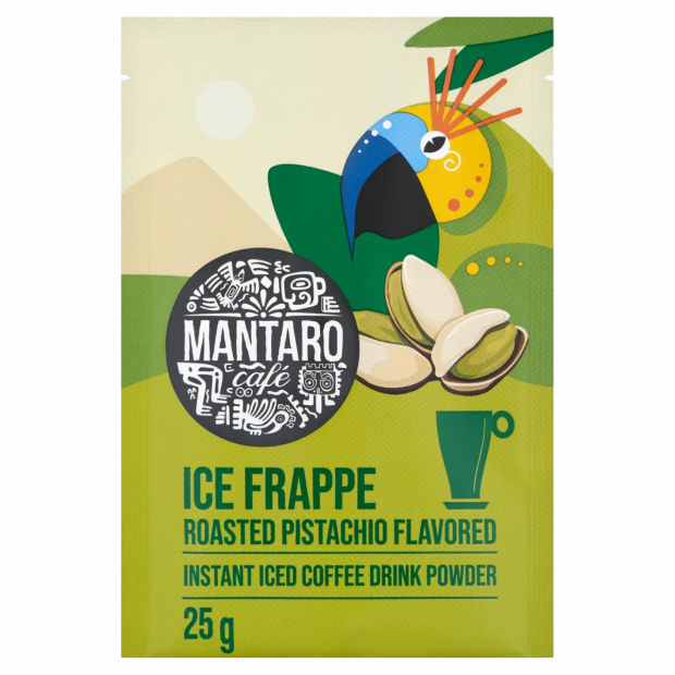 Mantaro Ice Frappe pörkölt pisztácia ízű instant jeges kávé italpor 25 g