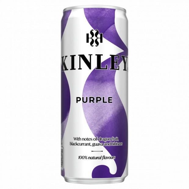 Kinley Purple vegyes gyümölcs ízű szénsavas üdítőital cukorral és édesítőszerekkel 250 ml
