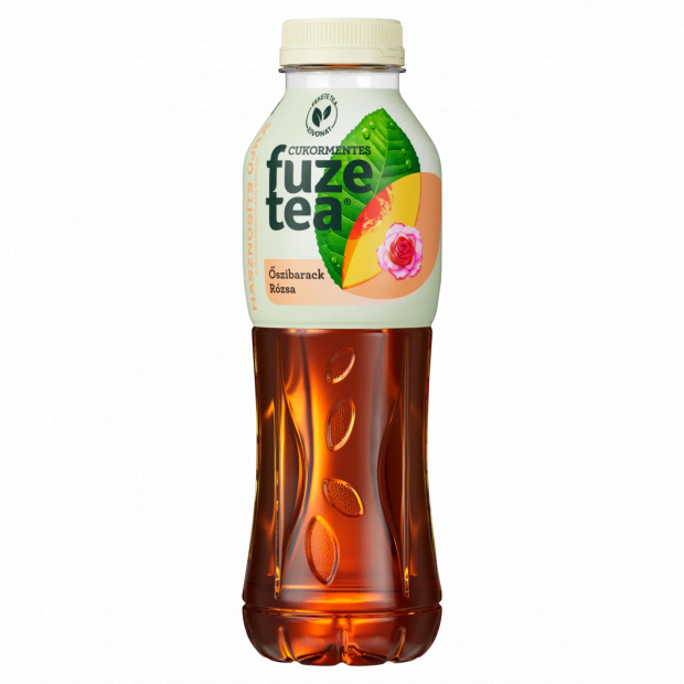 Fuze Tea szénsavmentes őszibarack- és rózsaízű üdítőital fekete tea kivonattal 500 ml