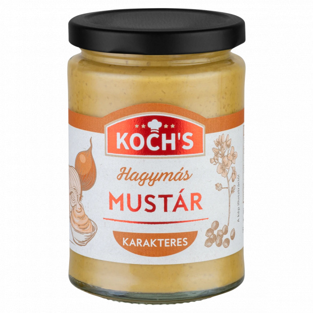 KOCH\'S hagymás mustár 350 g  KOCH\'S hagymás mustár 350 g