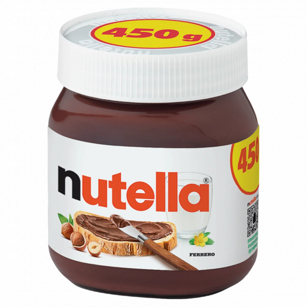 Nutella kenhető kakaós mogyorókrém 450 g Nutella kenhető kakaós mogyorókrém 450 g
