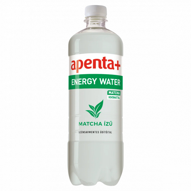 Apenta+ Energy Water matcha ízű szénsavmentes üdítőital 750 ml