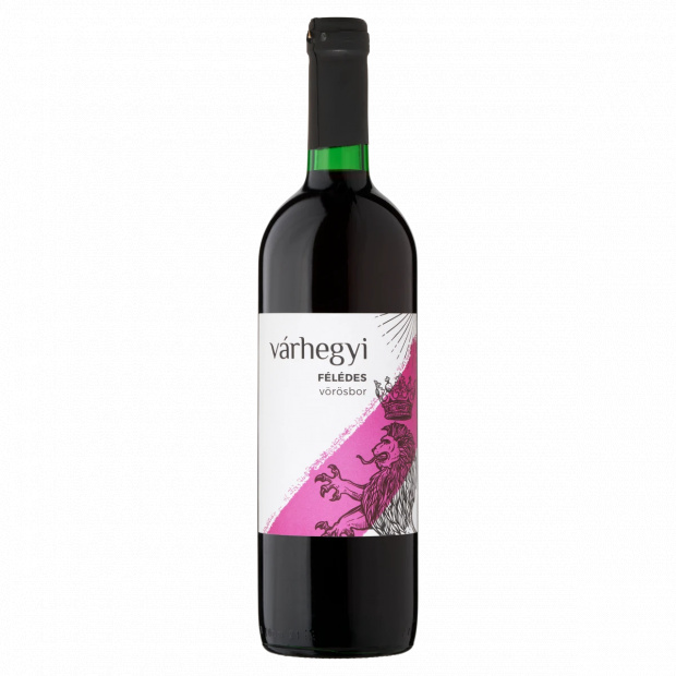 Várhegyi Duna-Tisza közi Kékfrankos félédes vörösbor 10,5% 750 ml