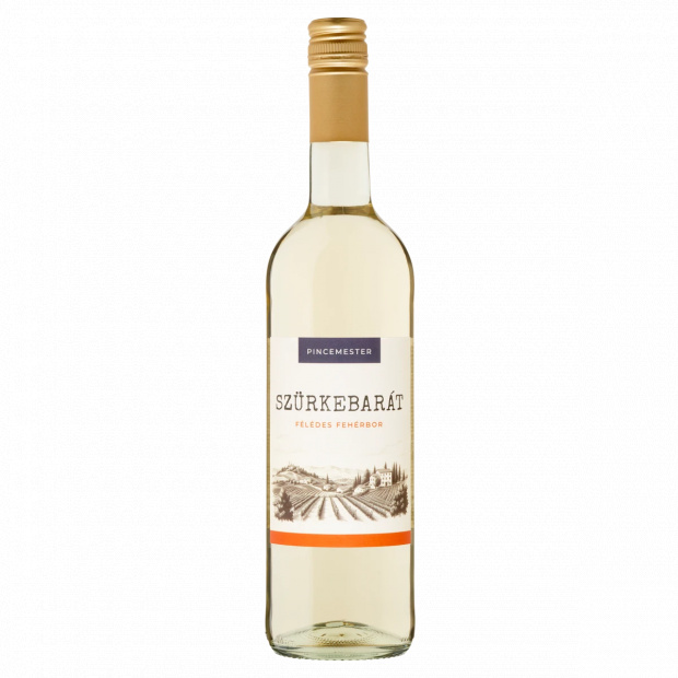 PINCEMESTER Felső-Magyarországi Szürkebarát félédes fehérbor 11,5% 750 ml