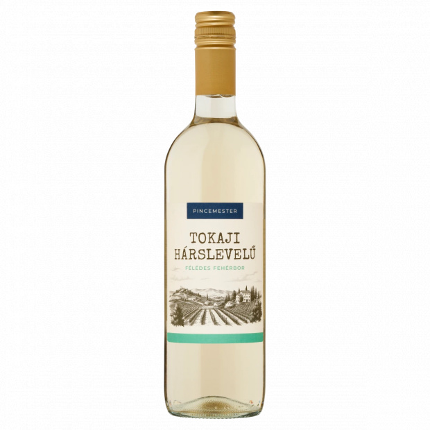 PINCEMESTER Tokaji Hárslevelű félédes fehérbor 11% 750 ml