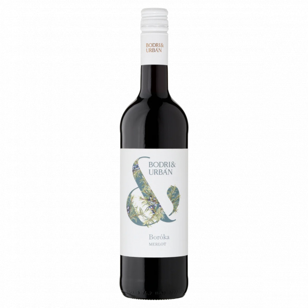 Bodri & Urbán Boróka Szekszárdi Merlot száraz vörös bor 15% 750 ml