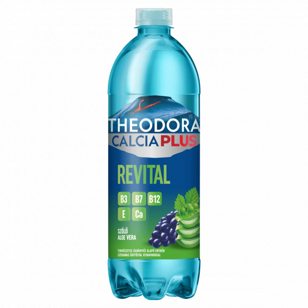 Theodora Calcia Plus Revital szőlő-aloe vera ízű szén-dioxiddal enyhén dúsított üdítőital 700 ml