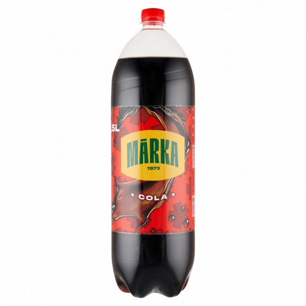 Márka colaízű szénsavas üdítőital cukorral és édesítőszerekkel 2,5 l