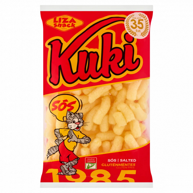 Liza Snack Kuki gluténmentes sós extrudált kukoricapehely 70 g Liza Snack Kuki gluténmentes sós extrudált kukoricapehely 70 g