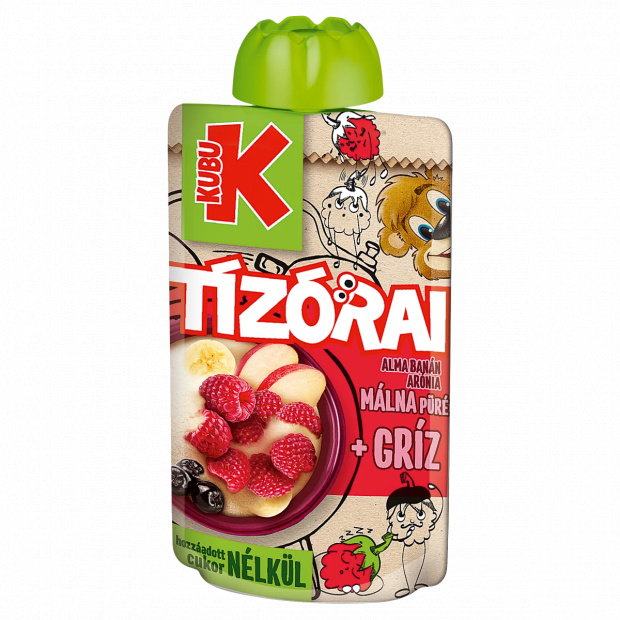 Kubu Tízórai alma-banán-arónia-málna püré búzadarával 100 g