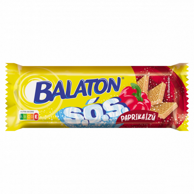 Balaton S.Ó.S. paprikaízű krémmel töltött ostya 56 g 