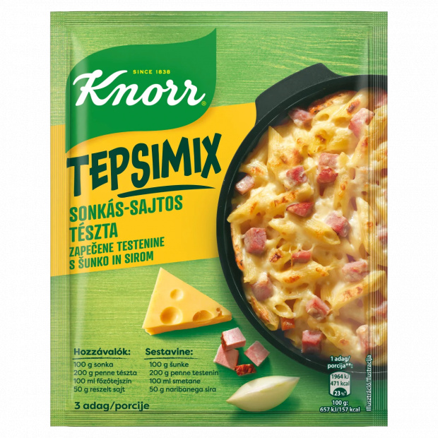 Knorr Tepsimix sonkás-sajtos tészta alap 42 g 