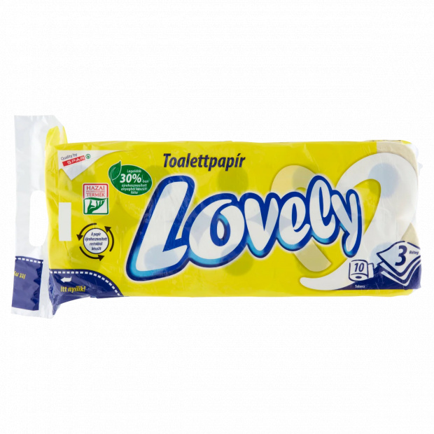 Lovely toalettpapír 3 rétegű 10 tekercs