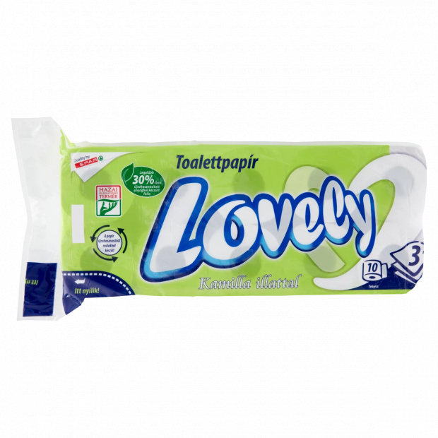 Lovely toalettpapír kamilla illattal 3 rétegű 10 tekercs