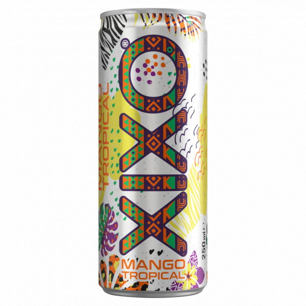 XIXO Mango Tropical mangó- és maracujaízű, szénsavas üdítőital cukrokkal és édesítőszerekkel 250 ml XIXO Mango Tropical mangó- és maracujaízű, szénsavas üdítőital cukrokkal és édesítőszerekkel 250 ml