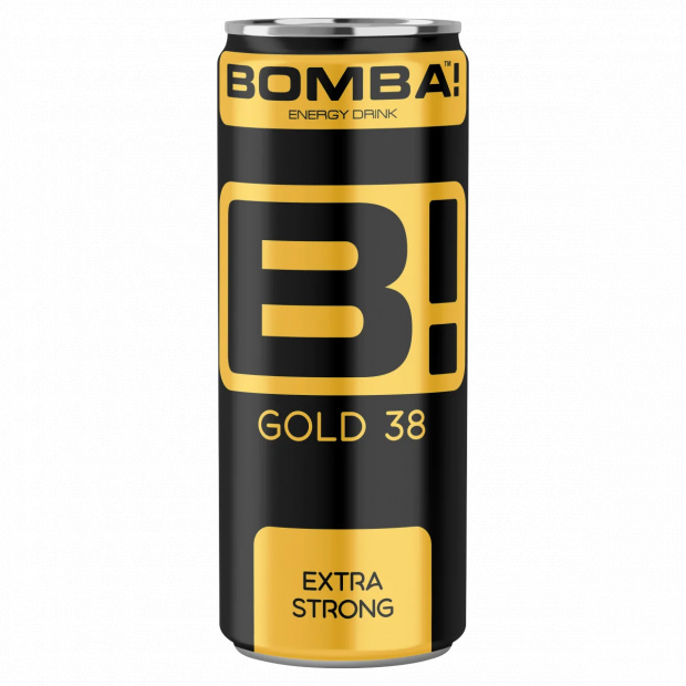 BOMBA! Gold 38 tutti-frutti ízű energiaital magas koffeintartalommal 250 ml
