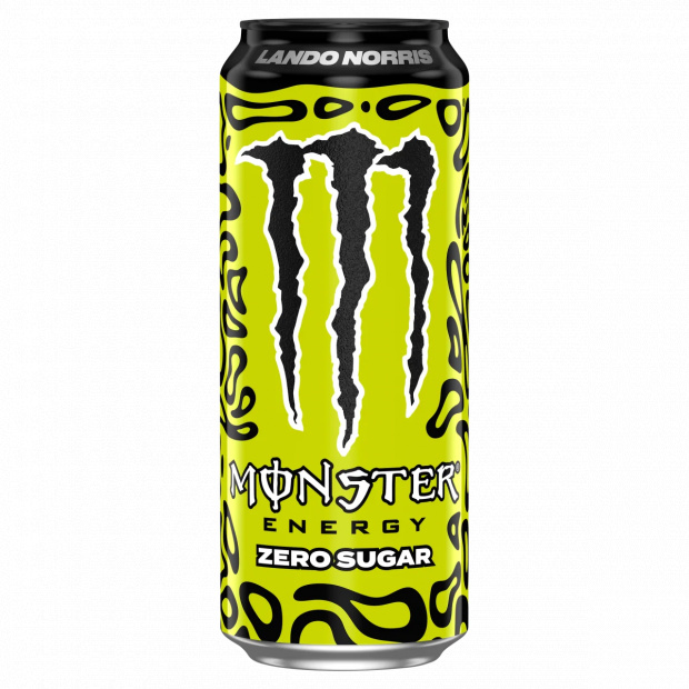 Monster Energy Lando Norris Zero Sugar szénsavas energiaital koffeinnel 500 ml Monster Energy Lando Norris Zero Sugar szénsavas energiaital koffeinnel 500 ml