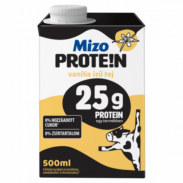 Mizo Protein UHT vanília ízű tej 500 ml Mizo Protein UHT vanília ízű tej 500 ml