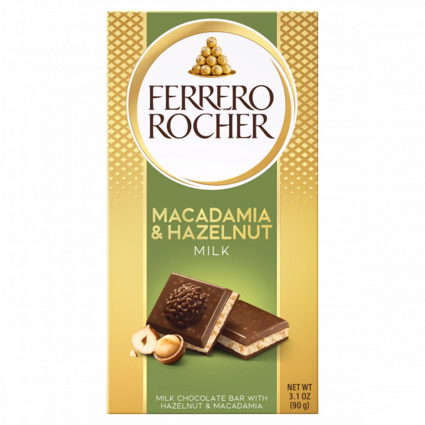 Ferrero Rocher Makadámia Prémium táblás tejcsokoládé 90 g