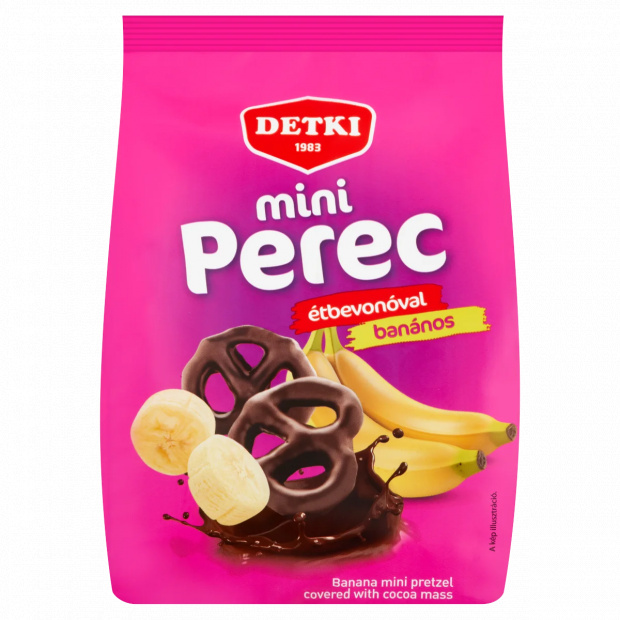 Detki mini banános perec étbevonóval 160 g