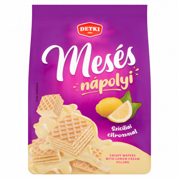 Detki Mesés Nápolyi citromos krémmel töltött ostya 180 g