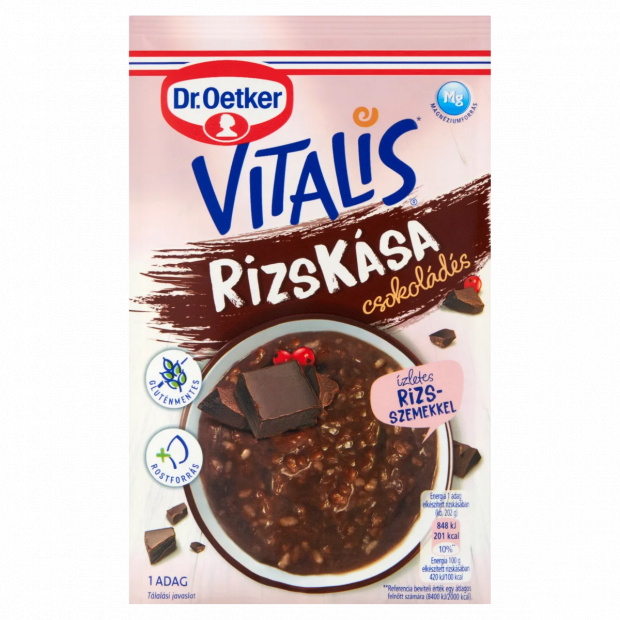 Dr. Oetker Vitalis csokoládés rizskása alappor 52 g
