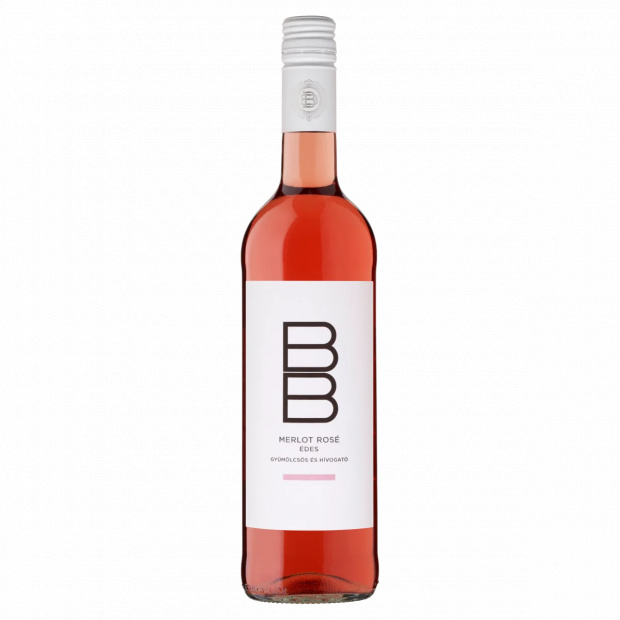 BB Dunántúli Merlot Rosé édes rosébor 11,5% 0,75 l BB Dunántúli Merlot Rosé édes rosébor 11,5% 0,75 l