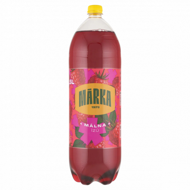 Márka málnaízű energiamentes szénsavas üdítőital édesítőszerekkel 2,5 l Márka málnaízű energiamentes szénsavas üdítőital édesítőszerekkel 2,5 l