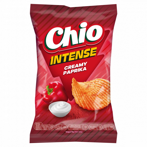 Chio Intense tejfölös-paprikás ízű burgonyachips 55 g