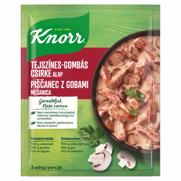 Knorr tejszínes-gombás csirke alap 33 g