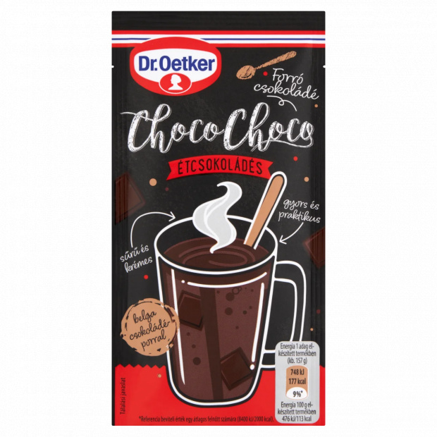 Dr. Oetker Choco-Choco étcsokoládés forró csokoládé italpor 32 g